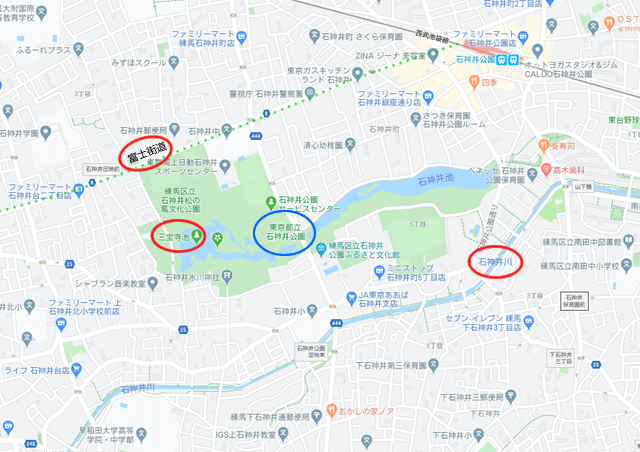 石神井公園マップ