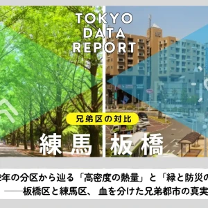 Vol.09：昭和22年の分区から辿る「高密度の熱量」と「緑と防災の余白」── 板橋区と練馬区、血を分けた兄弟都市の真実