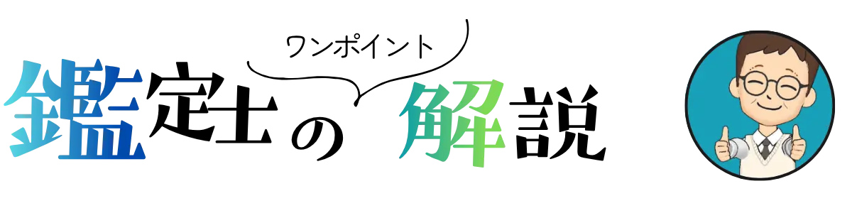 ワンポイント 鑑定士の解説