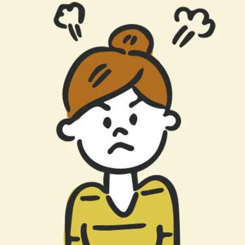 お悩みの女性